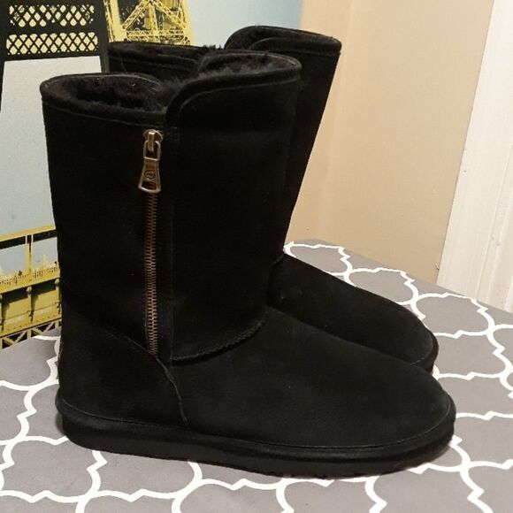 Lamo black leather boots sz.10/41 - Picture 1 of 5